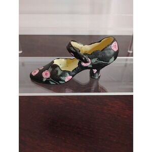 If The Shoe Fits Nostalgia Collectible Decorative Shoe Resin Rose High Heel